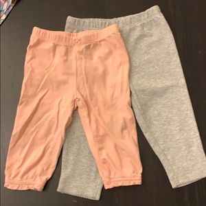 Carter’s Baby Girl pink & Gray Pants, 6M